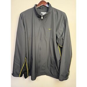 Vintage Y2K Nike Windbreaker Jacket 72 Series Size 2XL Charcoal Black Yellow Men